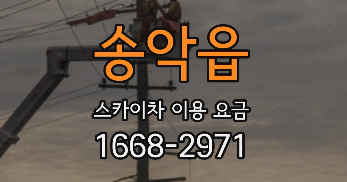 송악읍 스카이차 이용 요금