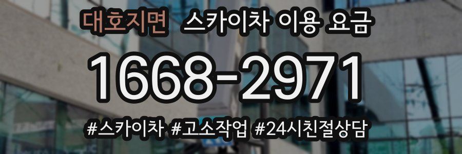 대호지면 스카이차 이용 요금