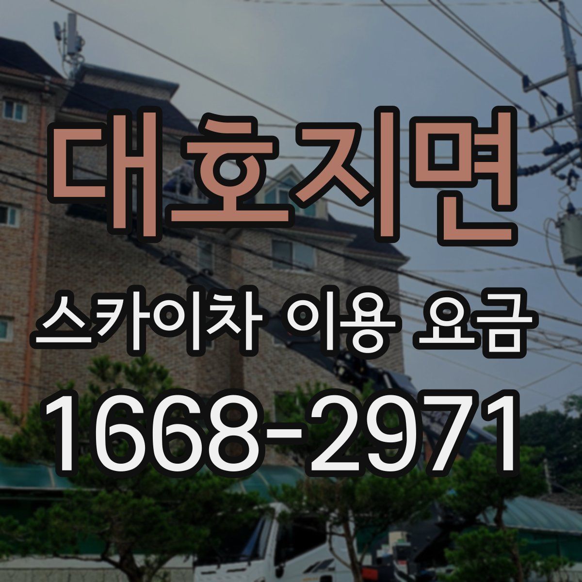 대호지면 스카이차 이용 요금