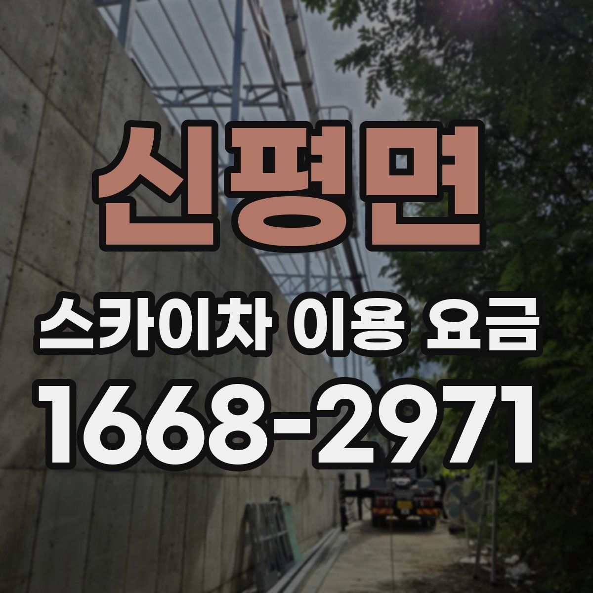 신평면 스카이차 이용 요금
