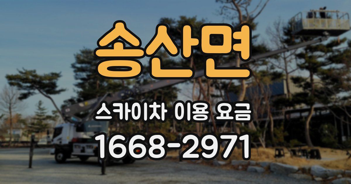 송산면 스카이차 이용 요금