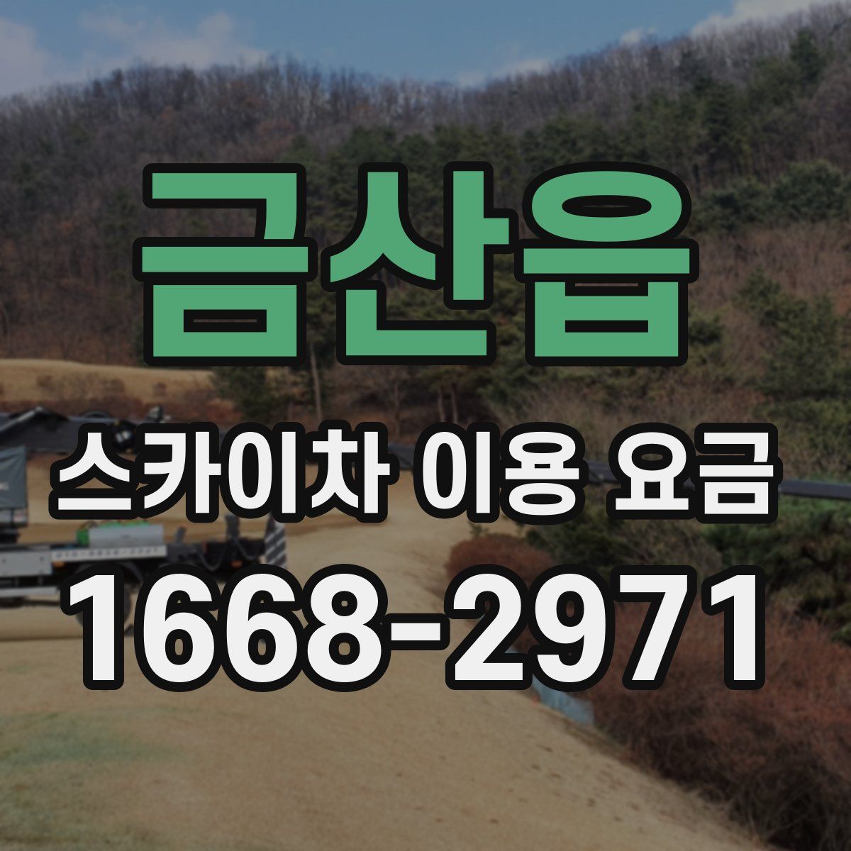 금산읍 스카이차 이용 요금