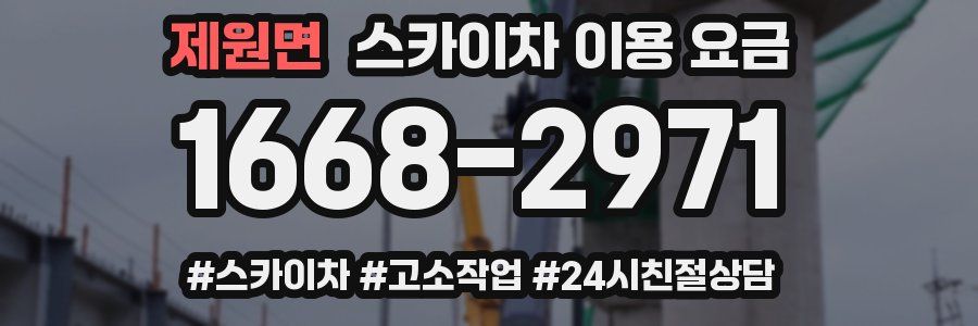 제원면 스카이차 이용 요금