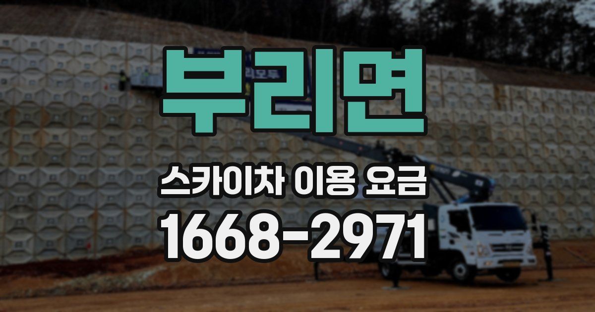 부리면 스카이차 이용 요금