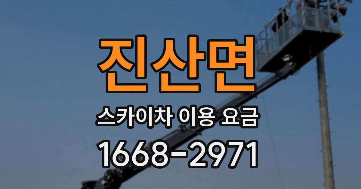 진산면 스카이차 이용 요금