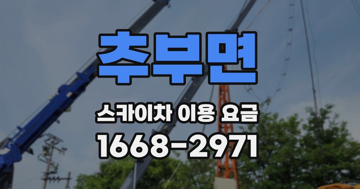 추부면 스카이차 이용 요금