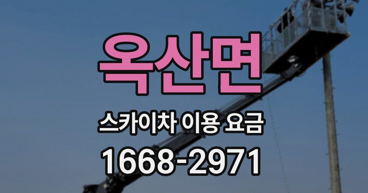 옥산면 스카이차 이용 요금
