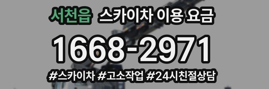 서천읍 스카이차 이용 요금