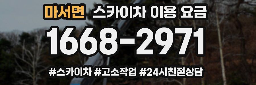 마서면 스카이차 이용 요금