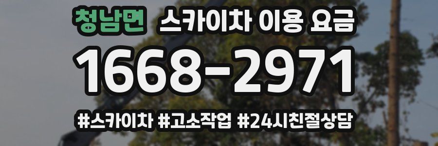 청남면 스카이차 이용 요금