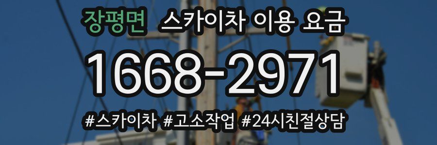 장평면 스카이차 이용 요금
