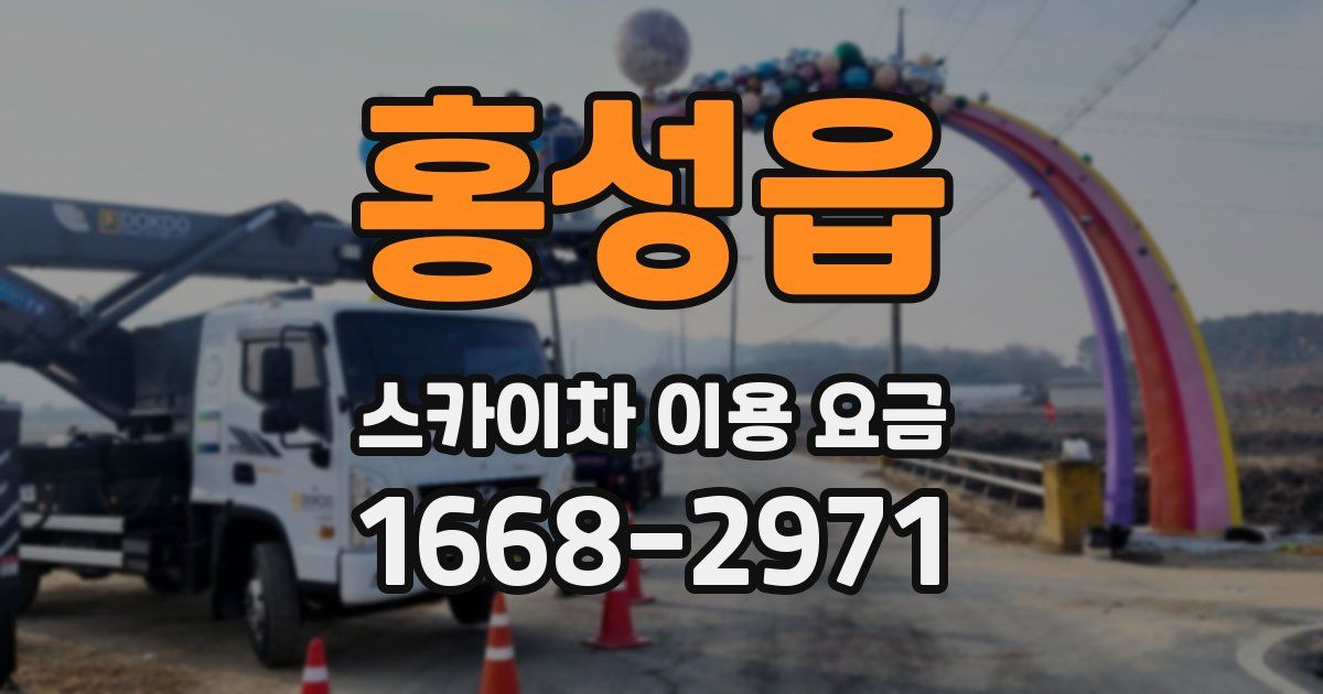 홍성읍 스카이차 이용 요금
