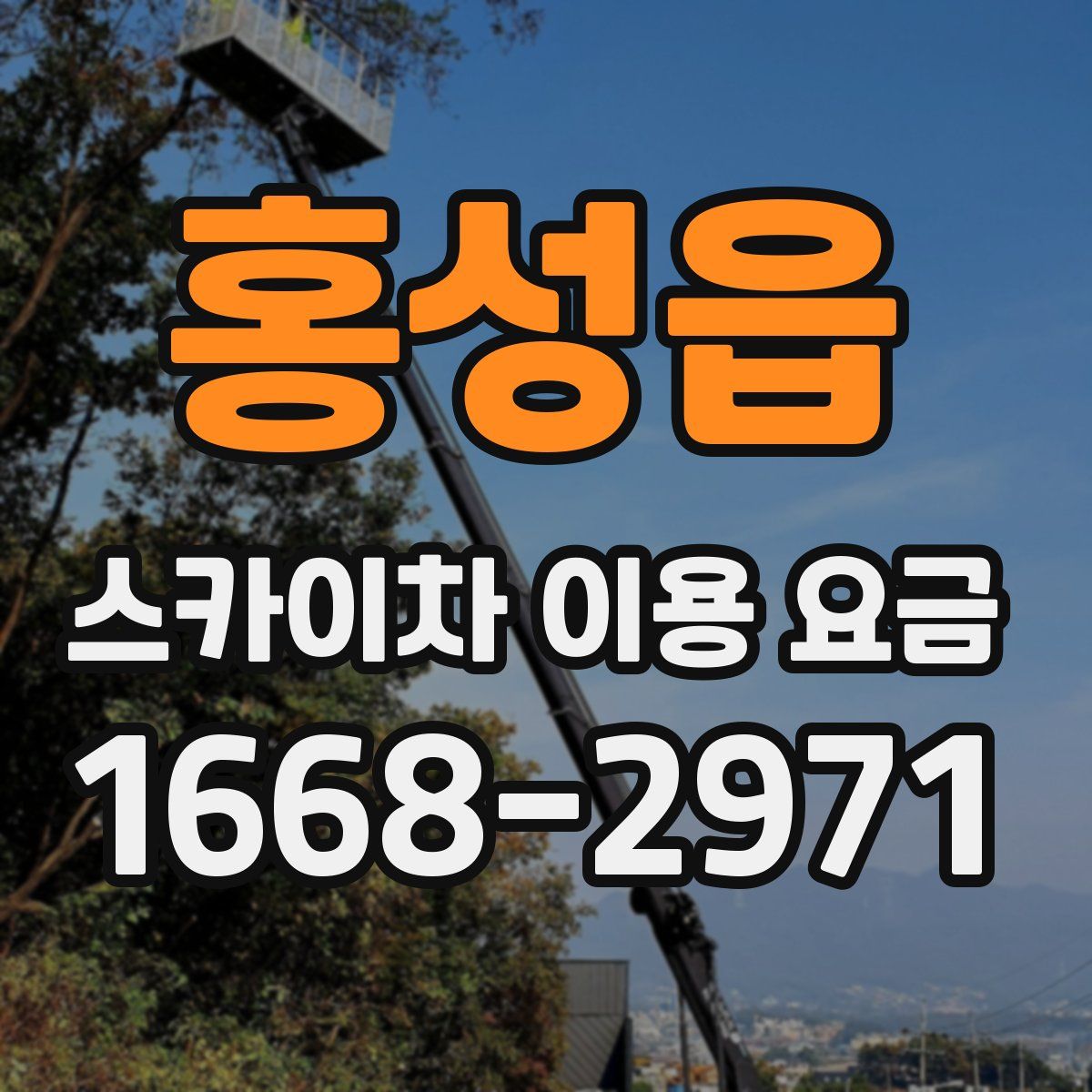 홍성읍 스카이차 이용 요금