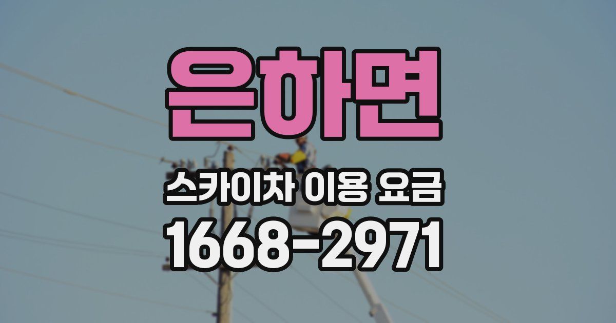 은하면 스카이차 이용 요금