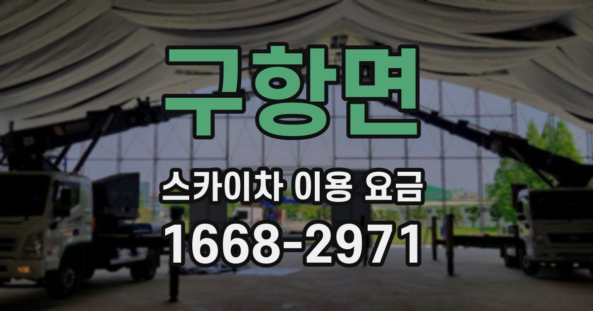 구항면 스카이차 이용 요금
