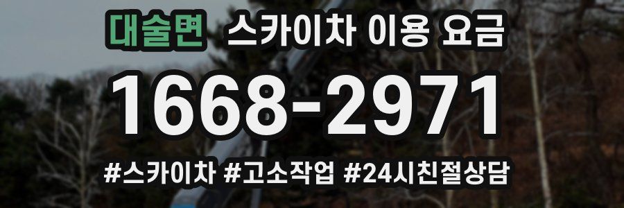 대술면 스카이차 이용 요금