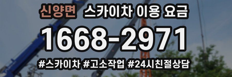 신양면 스카이차 이용 요금
