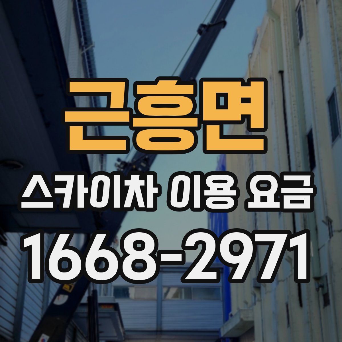 근흥면 스카이차 이용 요금