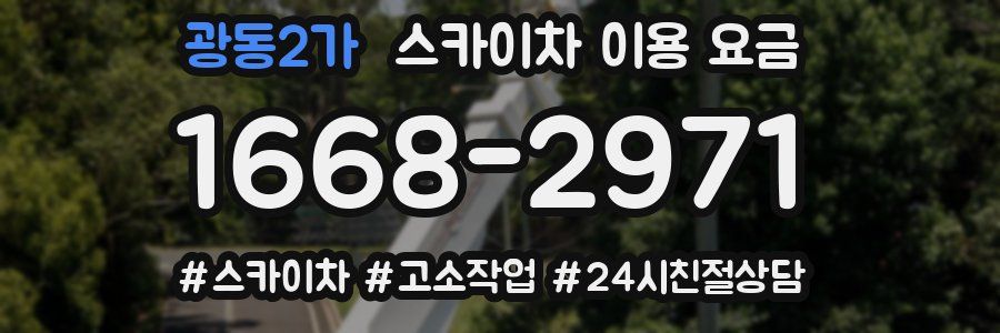 광동2가 스카이차 이용 요금