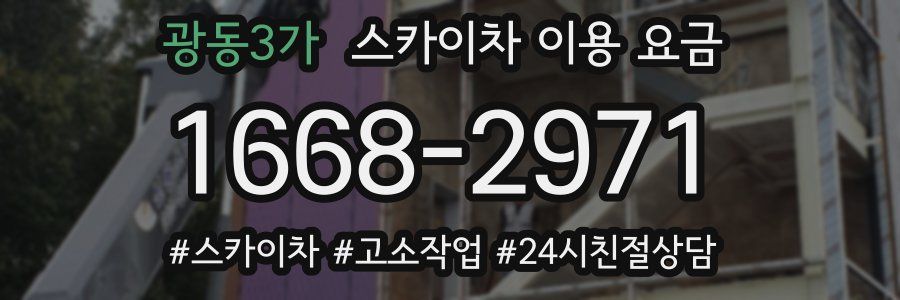 광동3가 스카이차 이용 요금