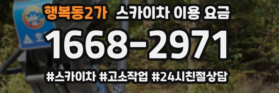 행복동2가 스카이차 이용 요금
