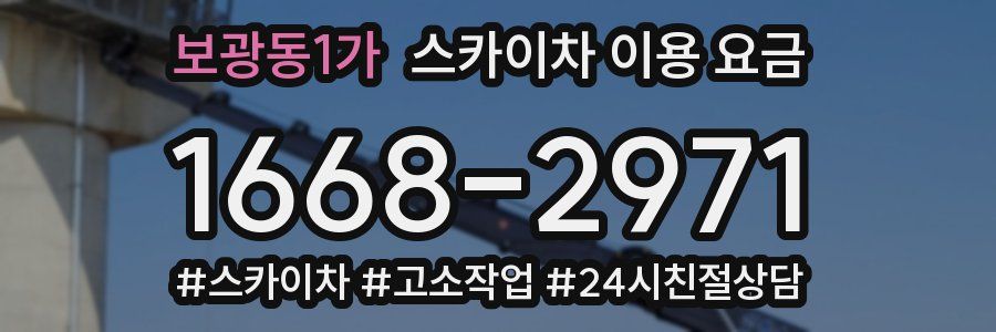 보광동1가 스카이차 이용 요금