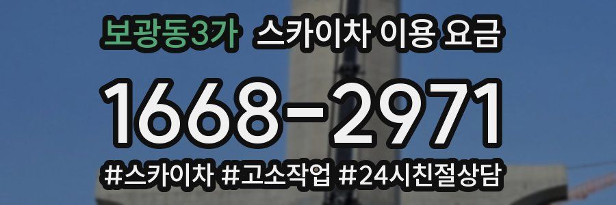보광동3가 스카이차 이용 요금