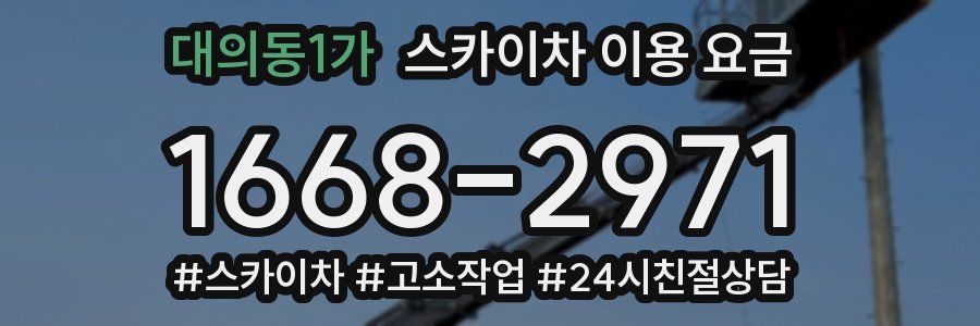대의동1가 스카이차 이용 요금