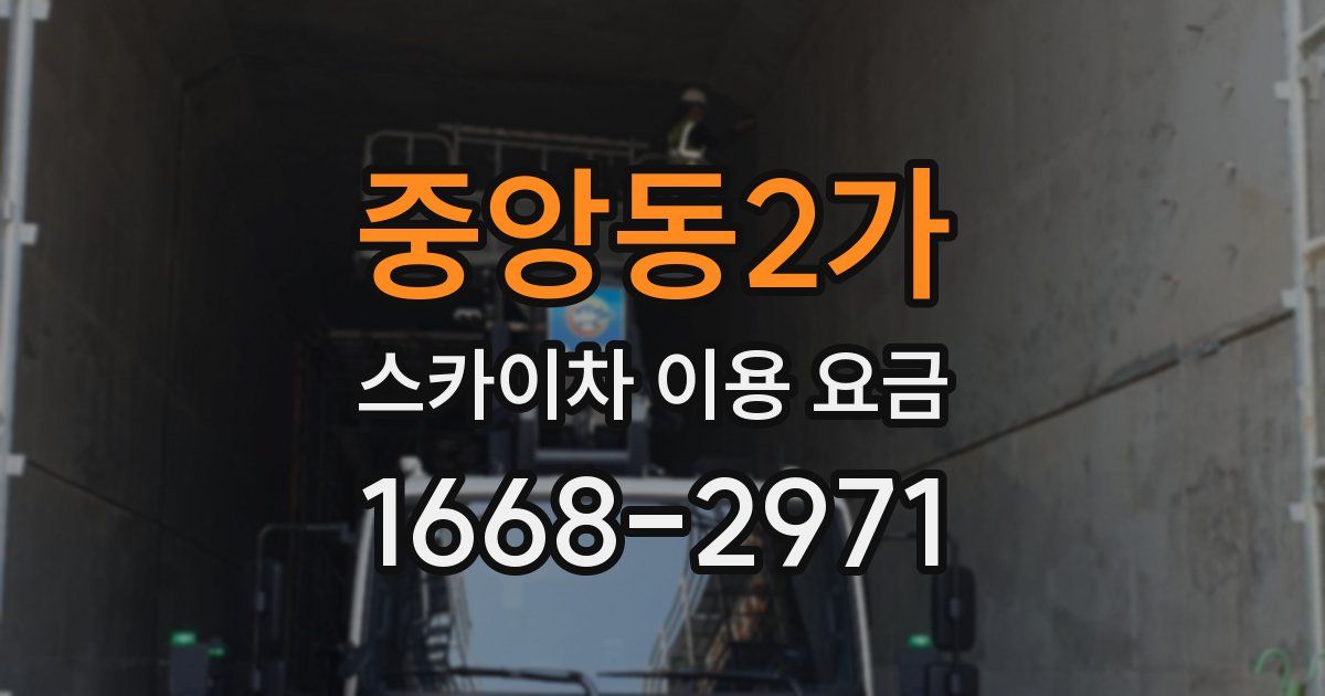 중앙동2가 스카이차 이용 요금