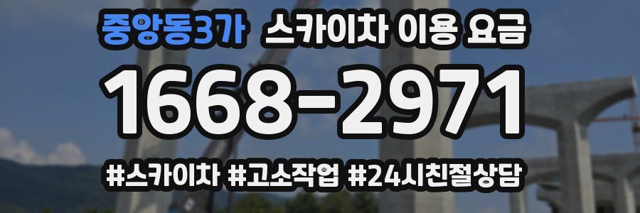 중앙동3가 스카이차 이용 요금
