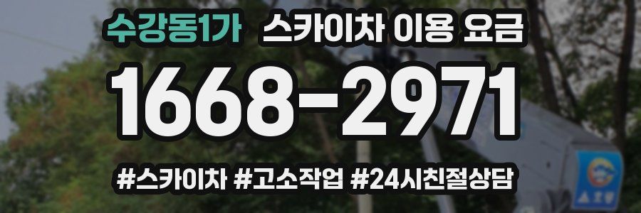 수강동1가 스카이차 이용 요금