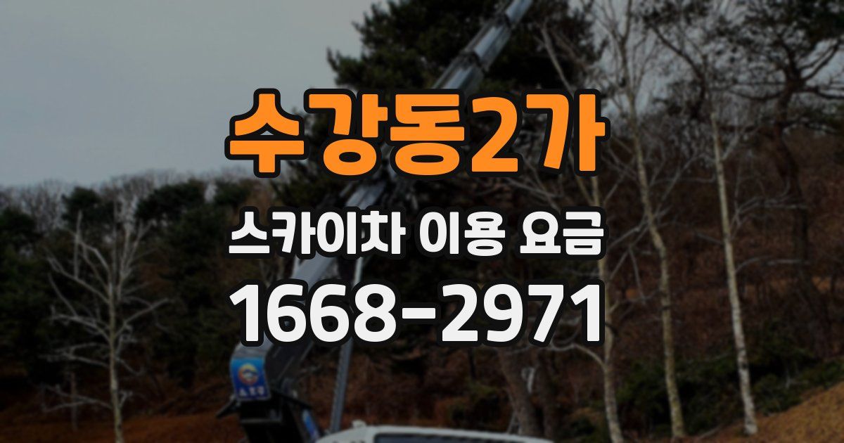 수강동2가 스카이차 이용 요금