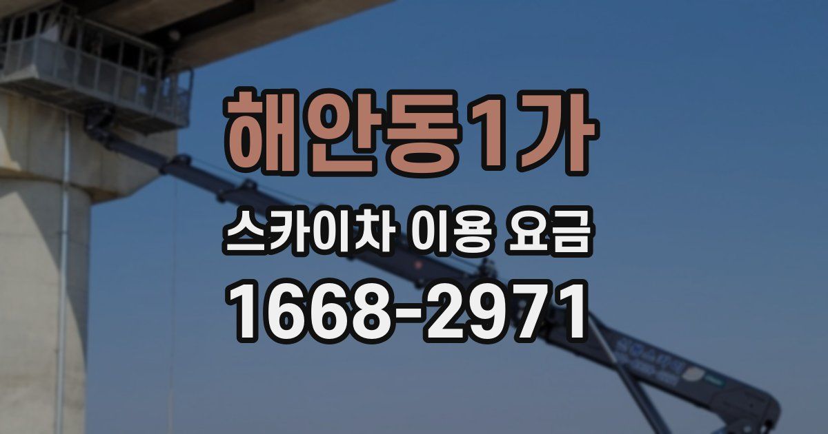 해안동1가 스카이차 이용 요금