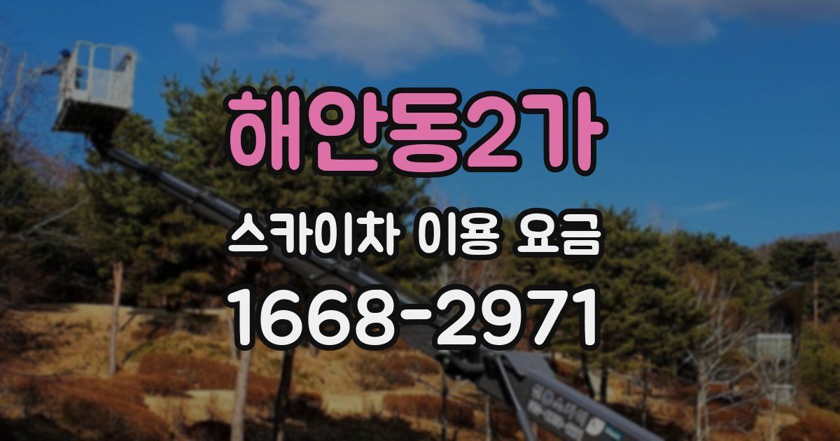 해안동2가 스카이차 이용 요금