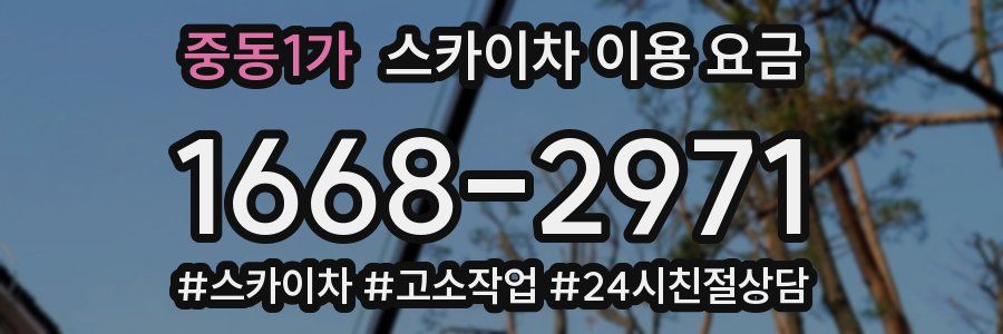 중동1가 스카이차 이용 요금