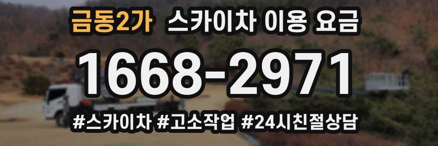 금동2가 스카이차 이용 요금