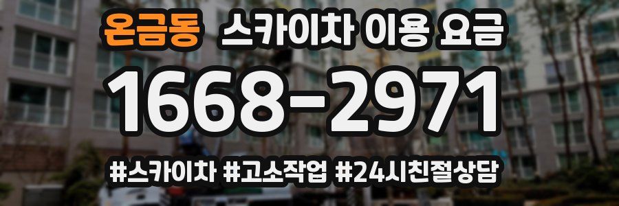 온금동 스카이차 이용 요금