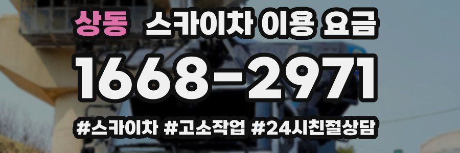 상동 스카이차 이용 요금