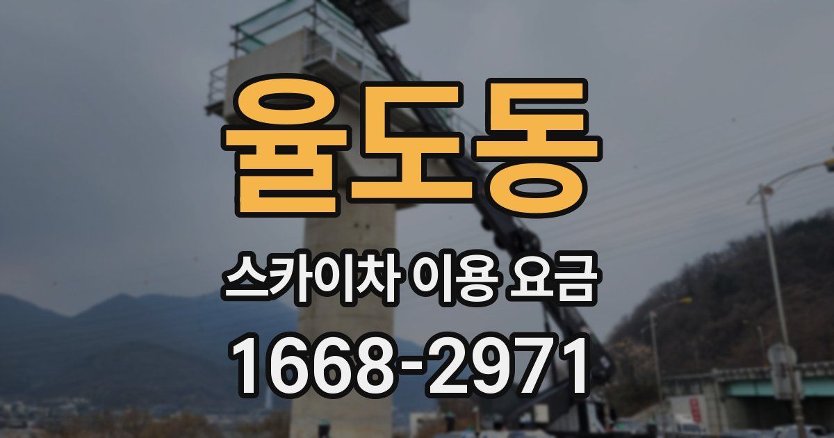 율도동 스카이차 이용 요금