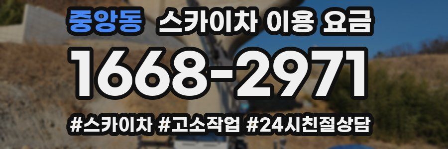 중앙동 스카이차 이용 요금