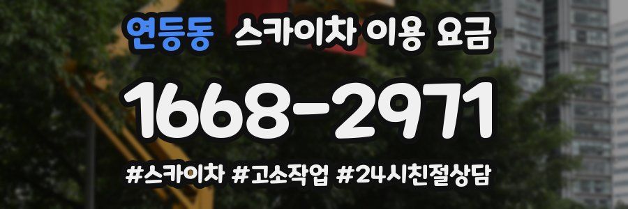 연등동 스카이차 이용 요금