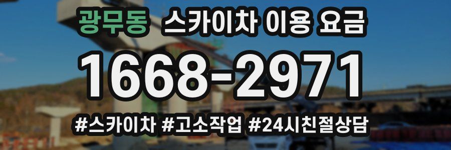 광무동 스카이차 이용 요금