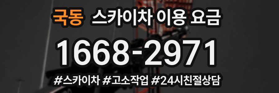 국동 스카이차 이용 요금