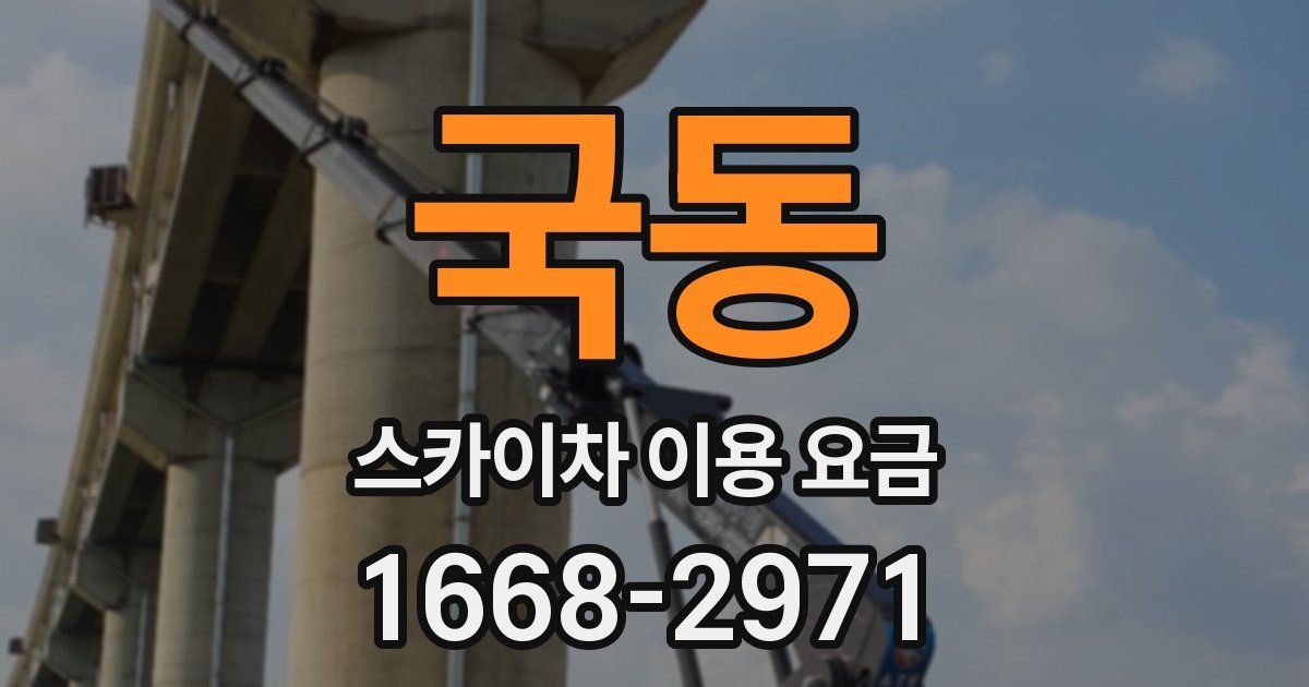 국동 스카이차 이용 요금