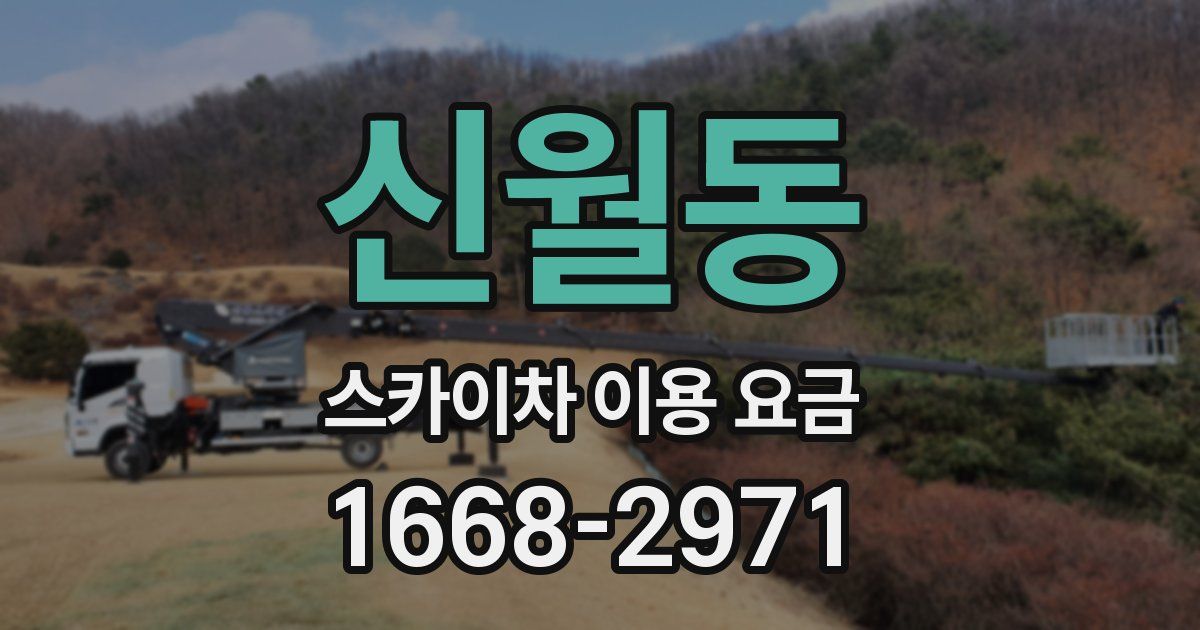 신월동 스카이차 이용 요금