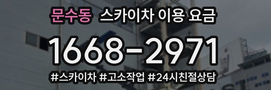 문수동 스카이차 이용 요금