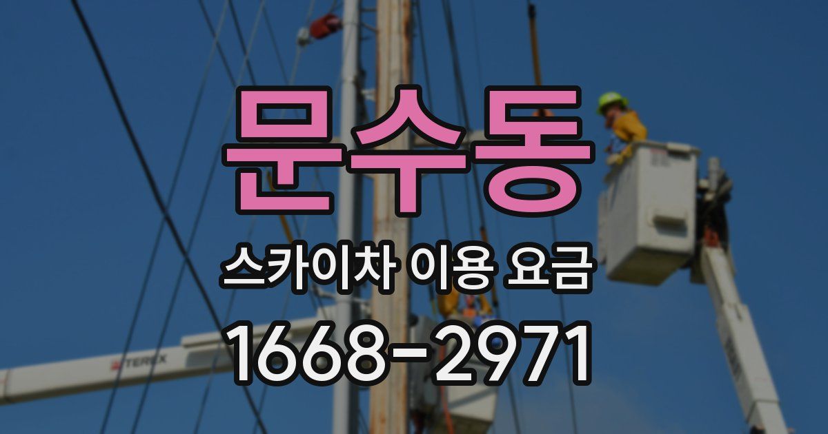 문수동 스카이차 이용 요금