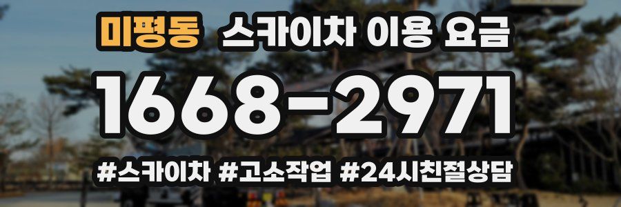 미평동 스카이차 이용 요금