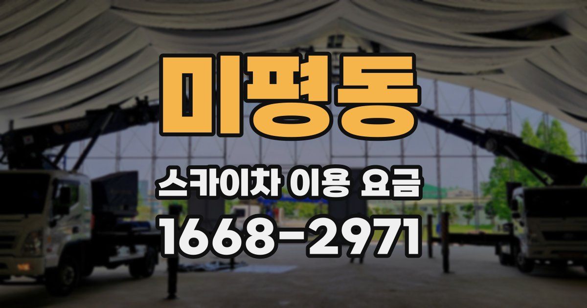 미평동 스카이차 이용 요금