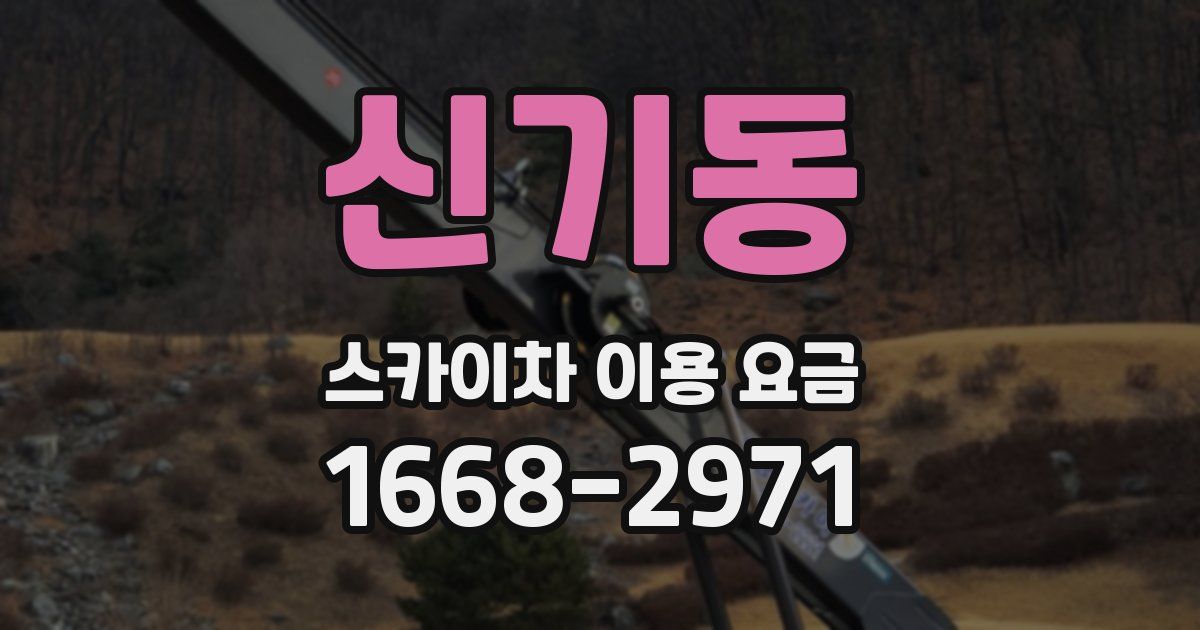 신기동 스카이차 이용 요금